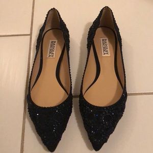 Brand new Badgley Mischka flats (midnight SD)